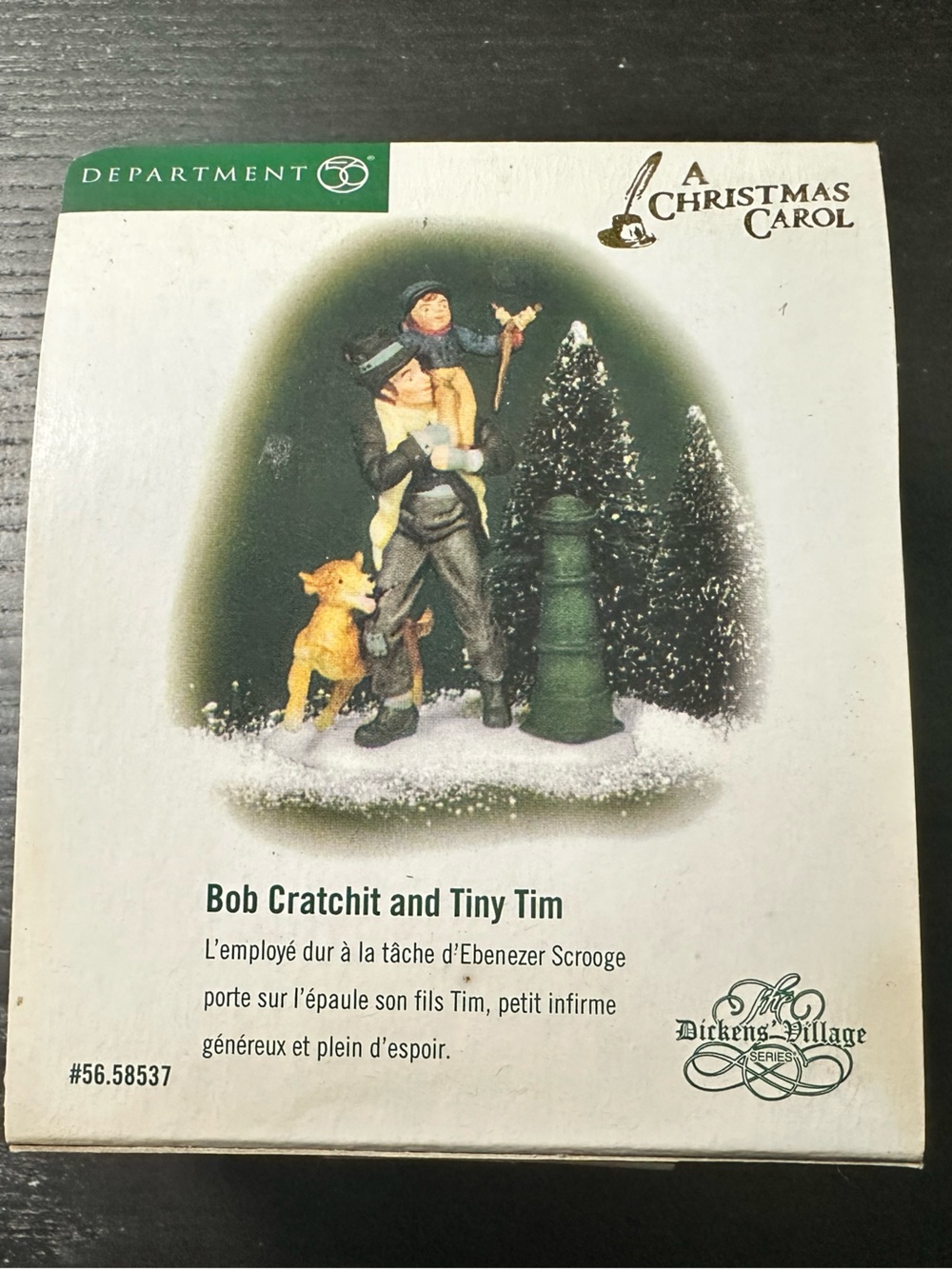Dept 56 Bob Cratchit And Tiny Tim Dickens Village A Christmas Carol 56.58537
